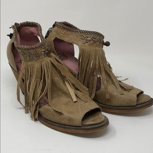 Junk Gypsy Archer Tan Open Toe Ankle Boot